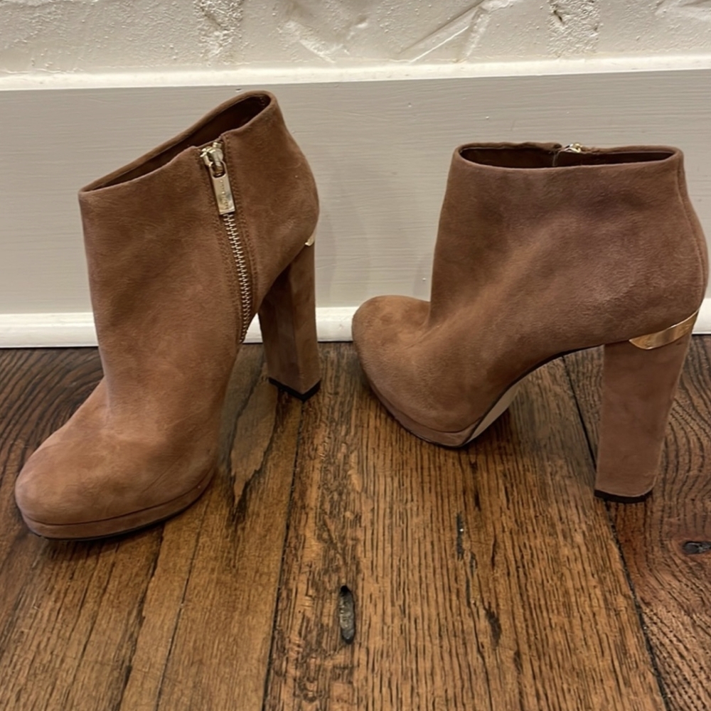 Brown Suede Ankle Boots